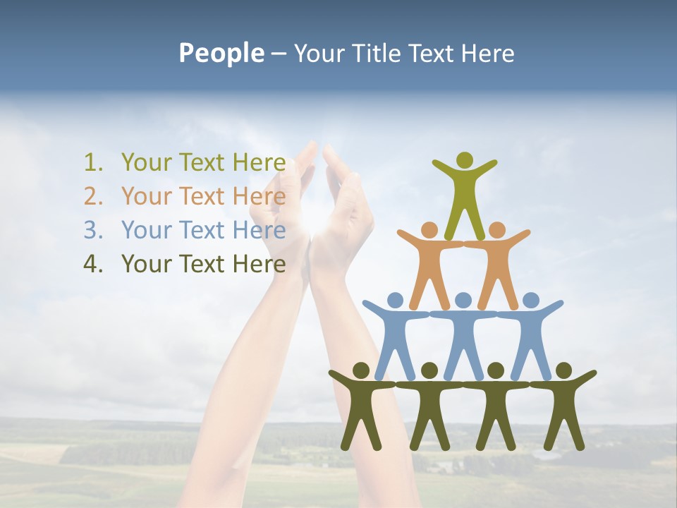 Environment Achievement Ray PowerPoint Template