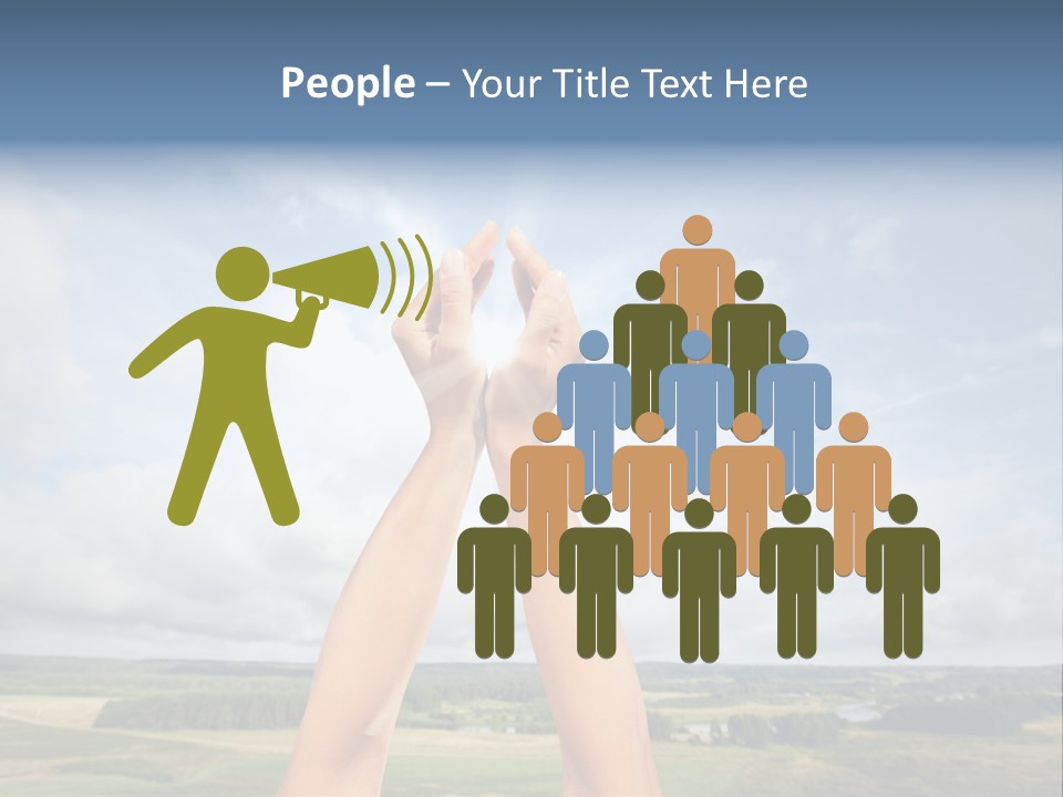Environment Achievement Ray PowerPoint Template