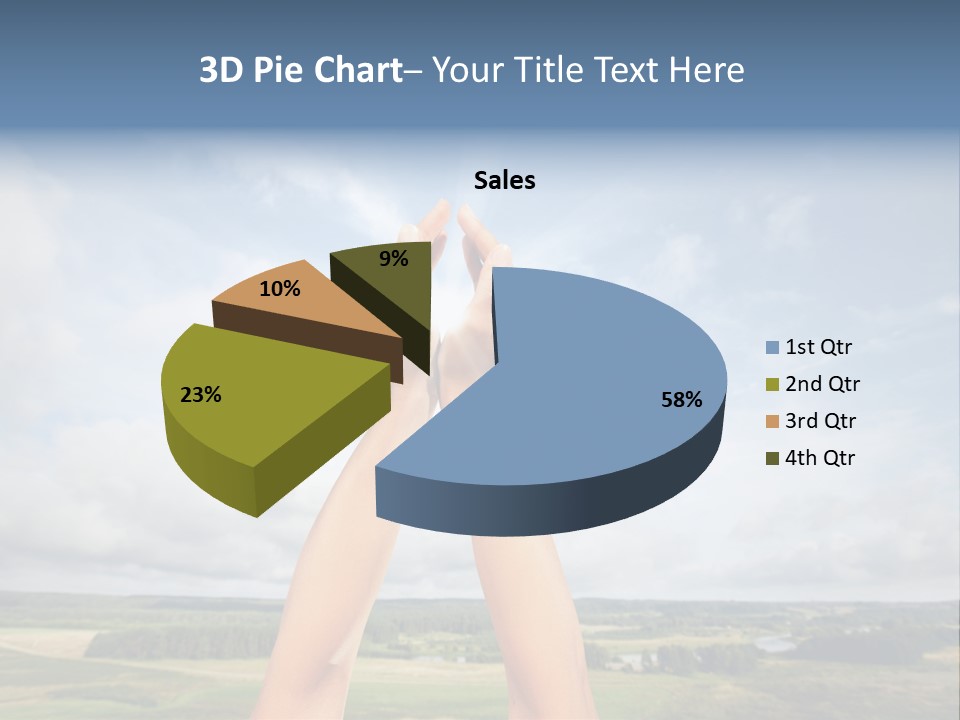 Environment Achievement Ray PowerPoint Template