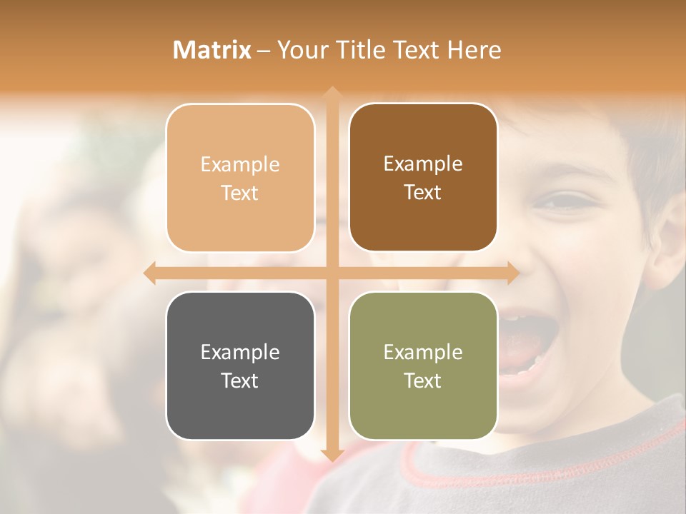 Schoolgirl Several Youngster PowerPoint Template