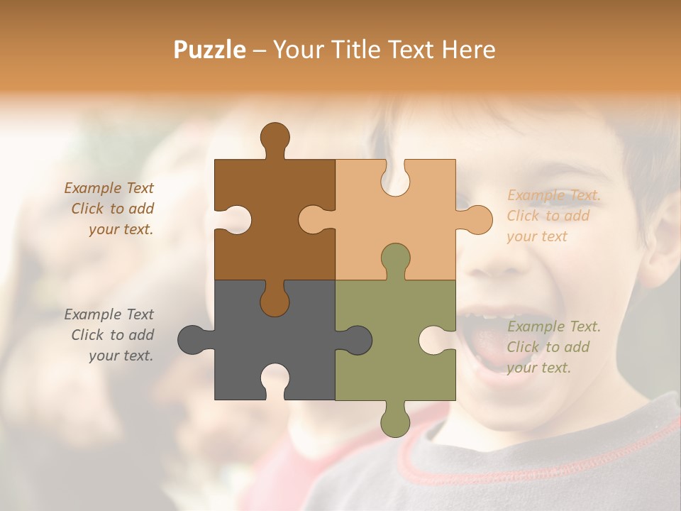 Schoolgirl Several Youngster PowerPoint Template