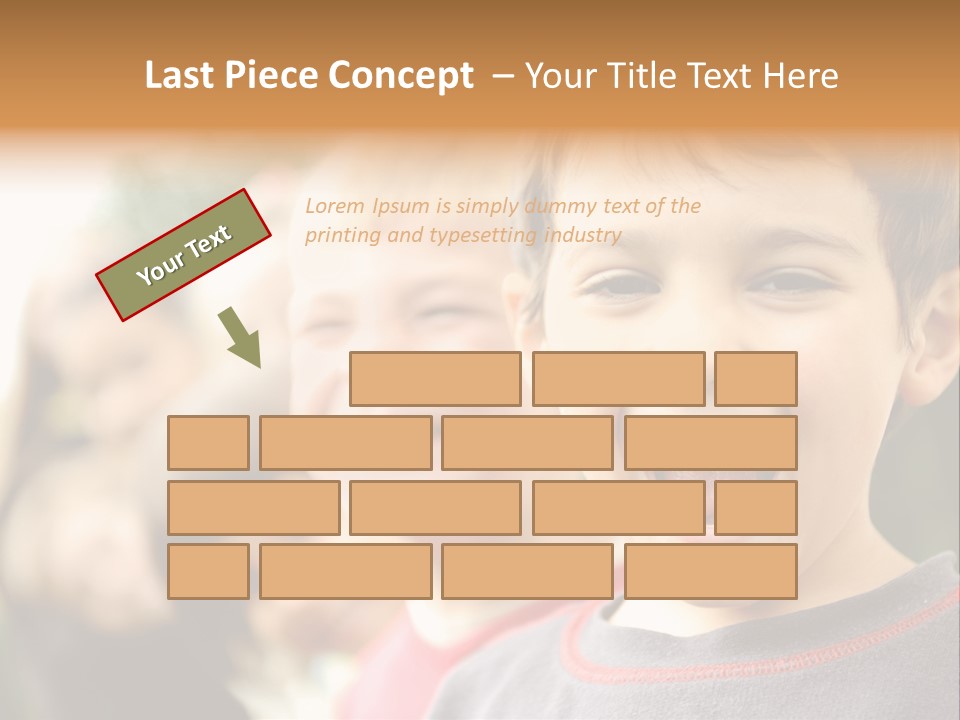 Schoolgirl Several Youngster PowerPoint Template