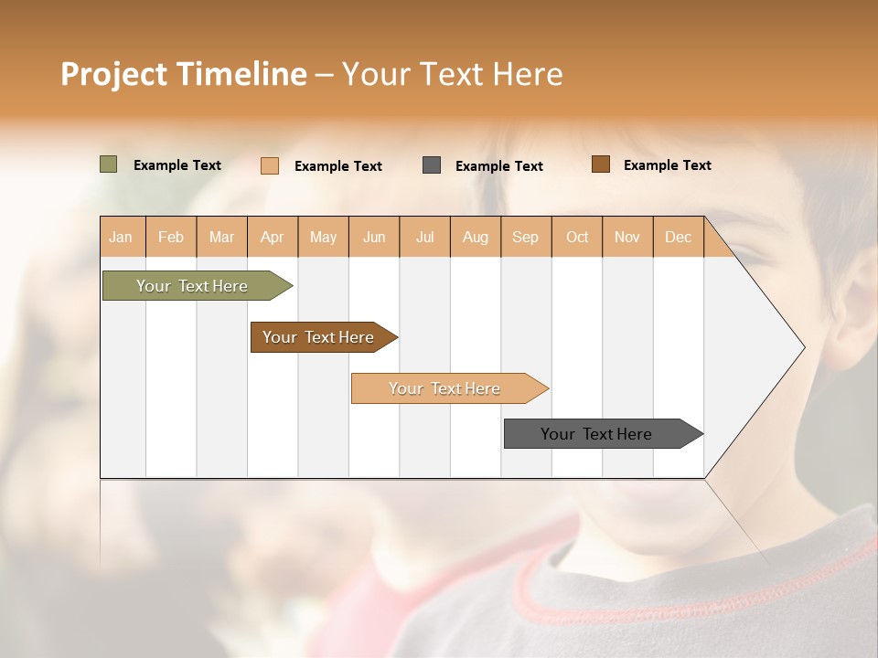 Schoolgirl Several Youngster PowerPoint Template