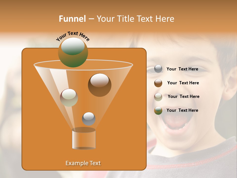 Schoolgirl Several Youngster PowerPoint Template