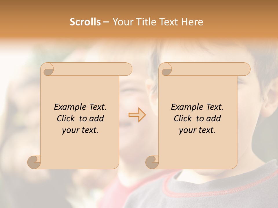 Schoolgirl Several Youngster PowerPoint Template