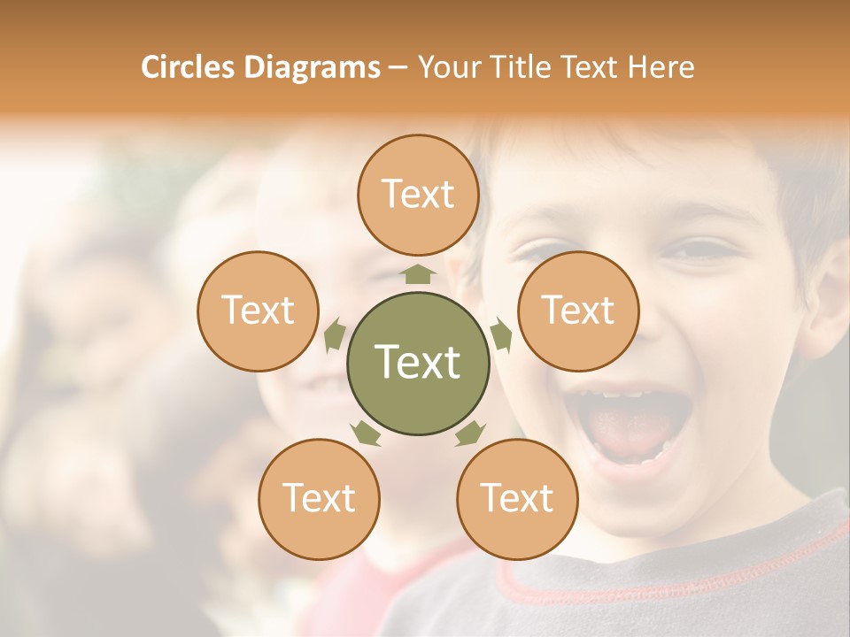 Schoolgirl Several Youngster PowerPoint Template