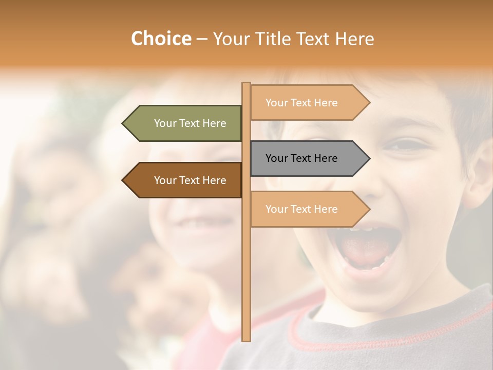 Schoolgirl Several Youngster PowerPoint Template