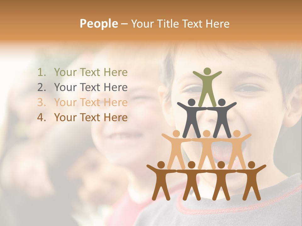 Schoolgirl Several Youngster PowerPoint Template