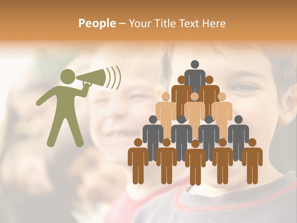 Schoolgirl Several Youngster PowerPoint Template