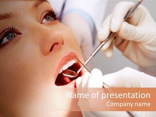 Dental Decay Gloved PowerPoint Template