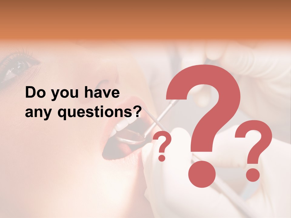 Dental Decay Gloved PowerPoint Template