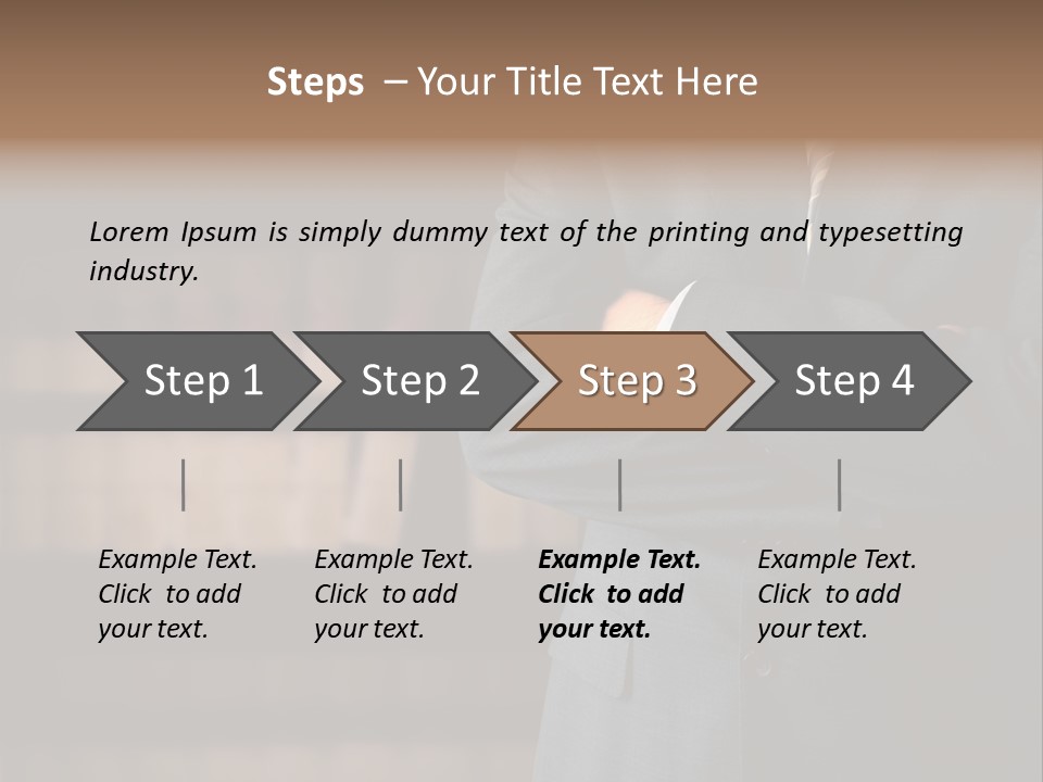Business White Executive PowerPoint Template