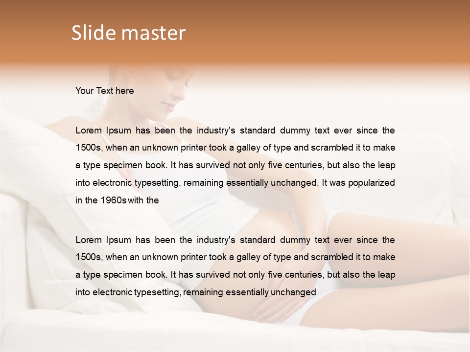 Beauty Body Couch PowerPoint Template