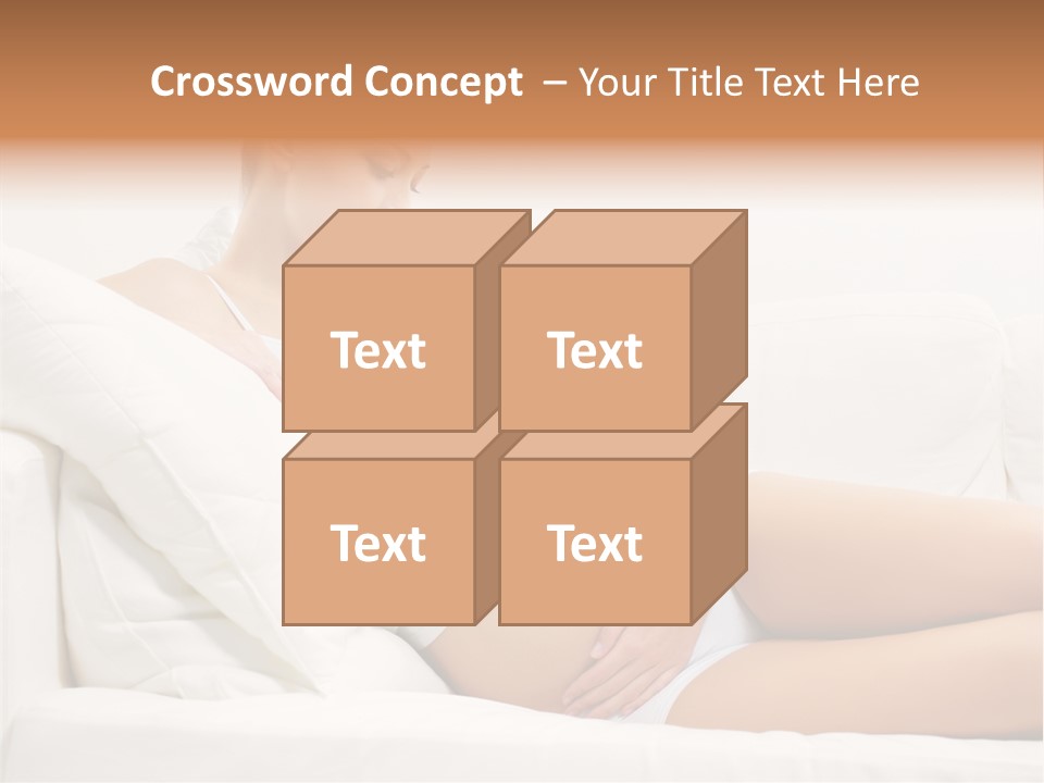 Beauty Body Couch PowerPoint Template