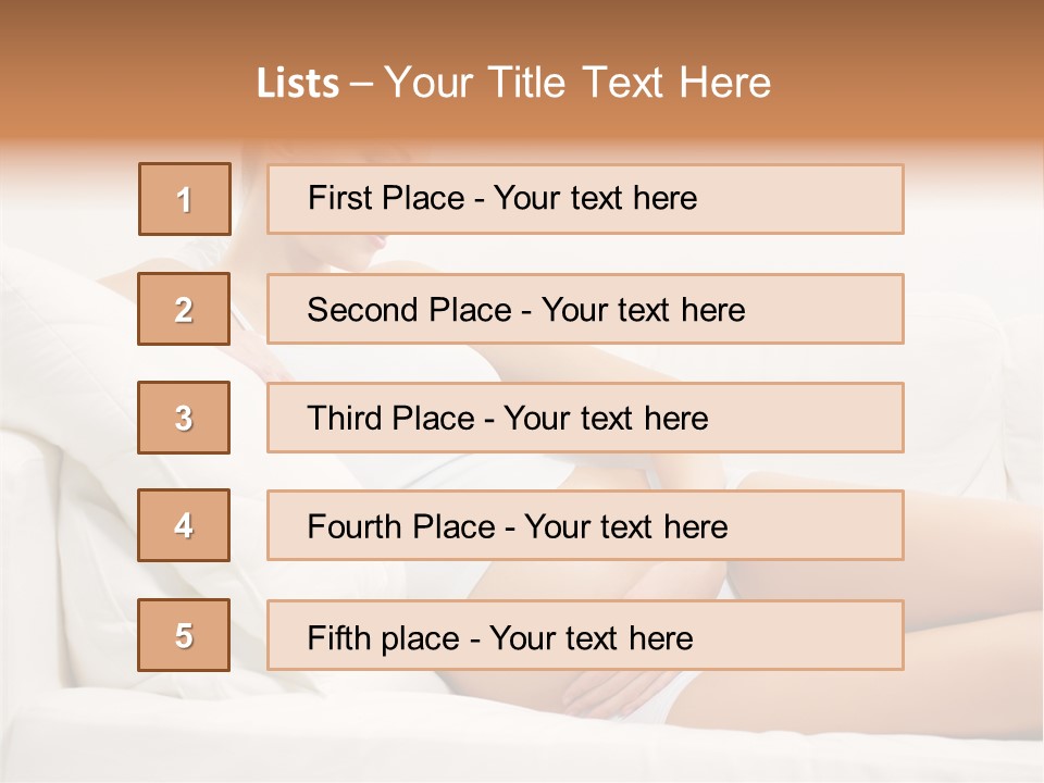 Beauty Body Couch PowerPoint Template