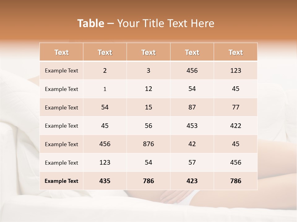 Beauty Body Couch PowerPoint Template