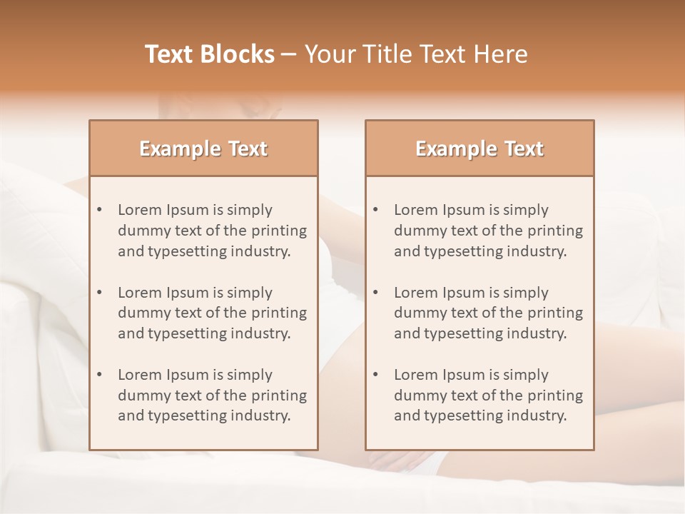 Beauty Body Couch PowerPoint Template