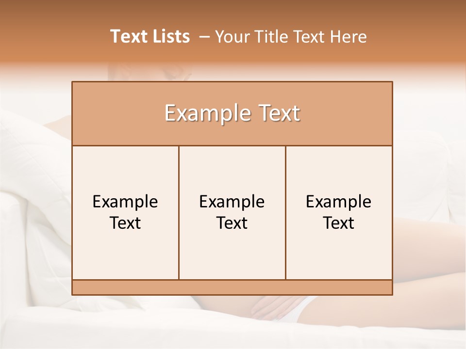 Beauty Body Couch PowerPoint Template