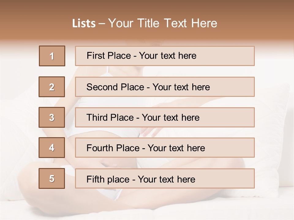 Expectant Fun Beauty PowerPoint Template