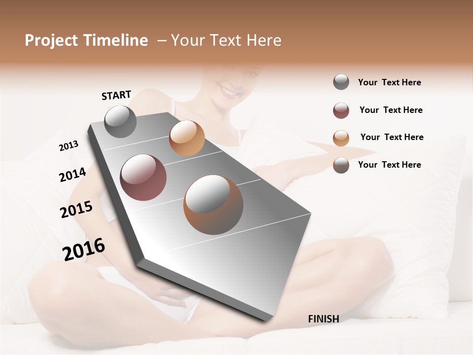 Expectant Fun Beauty PowerPoint Template
