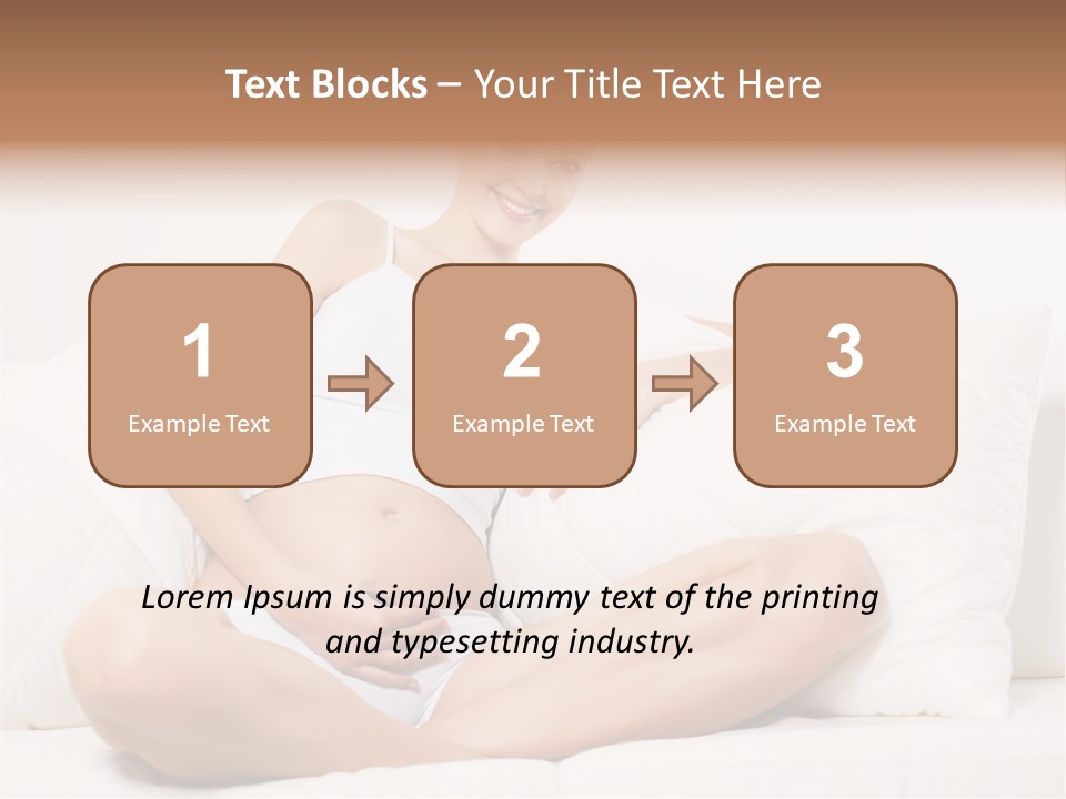 Expectant Fun Beauty PowerPoint Template