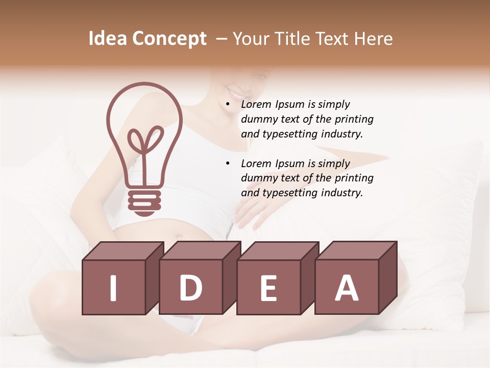 Expectant Fun Beauty PowerPoint Template