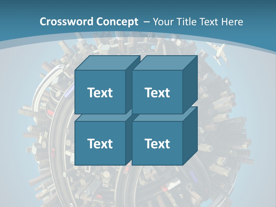 Cartoon Chaotic City PowerPoint Template