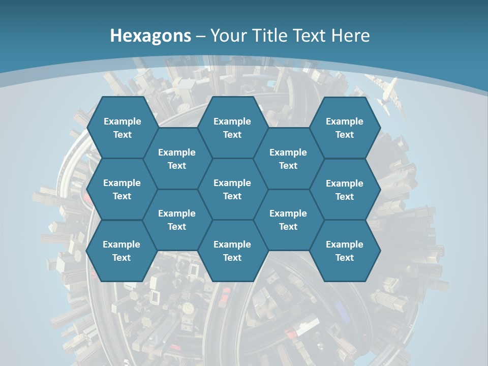 Cartoon Chaotic City PowerPoint Template