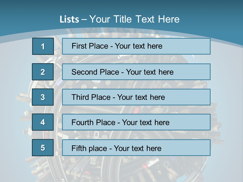 Cartoon Chaotic City PowerPoint Template
