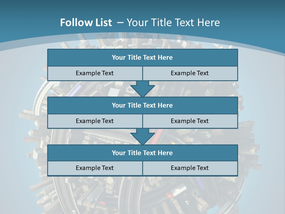Cartoon Chaotic City PowerPoint Template