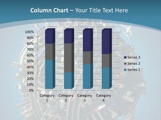 Cartoon Chaotic City PowerPoint Template