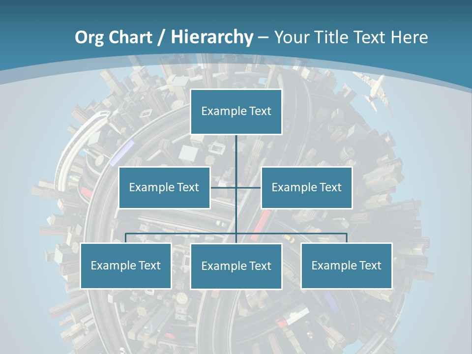 Cartoon Chaotic City PowerPoint Template