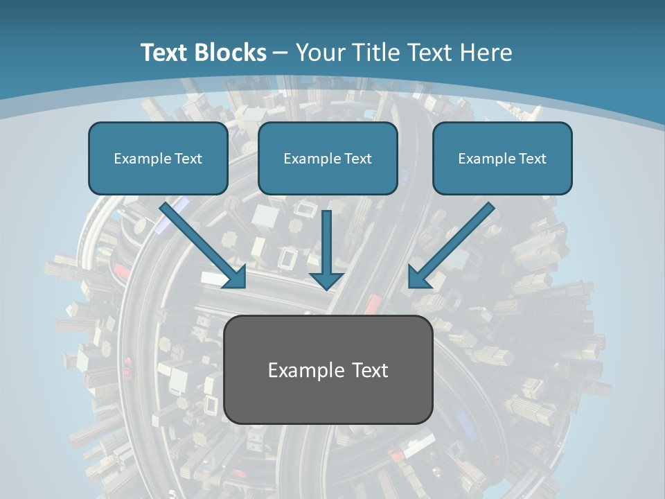Cartoon Chaotic City PowerPoint Template