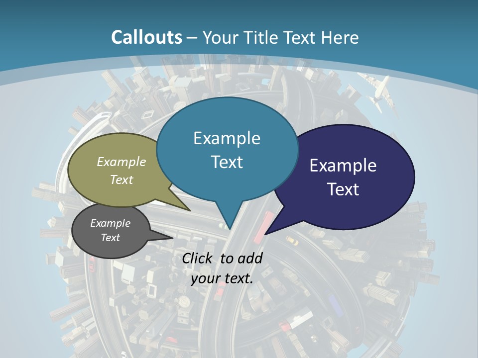 Cartoon Chaotic City PowerPoint Template