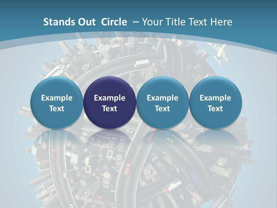 Cartoon Chaotic City PowerPoint Template