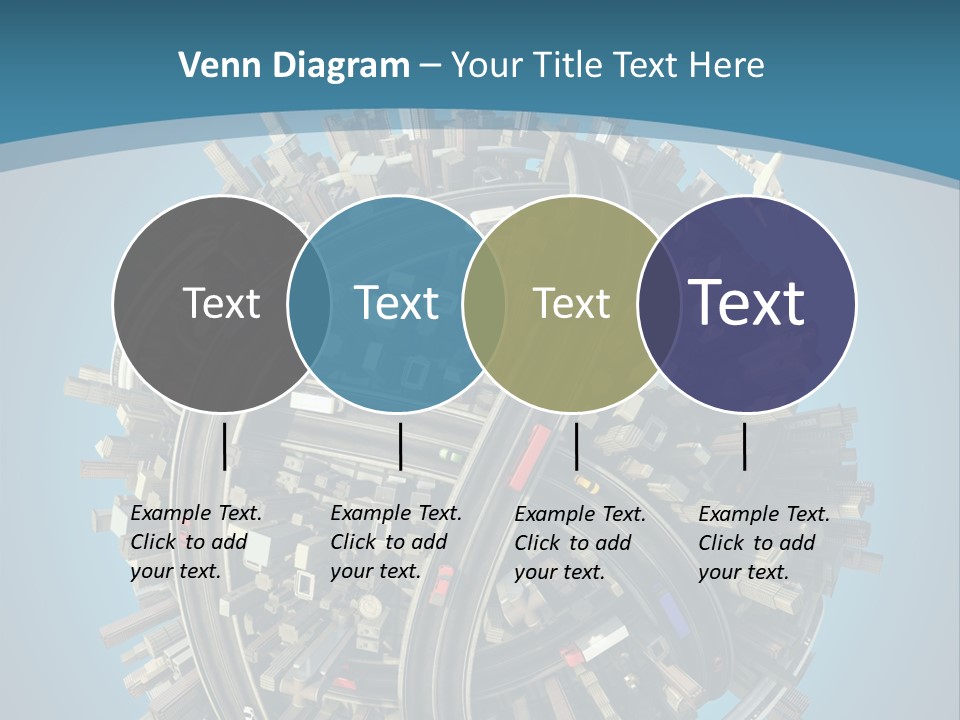 Cartoon Chaotic City PowerPoint Template
