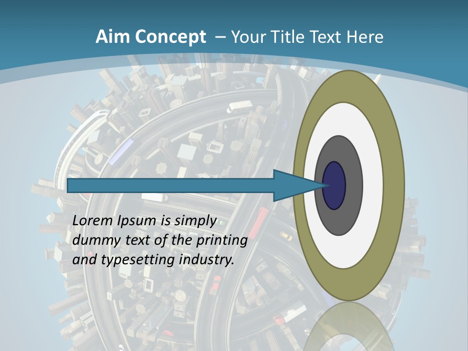 Cartoon Chaotic City PowerPoint Template