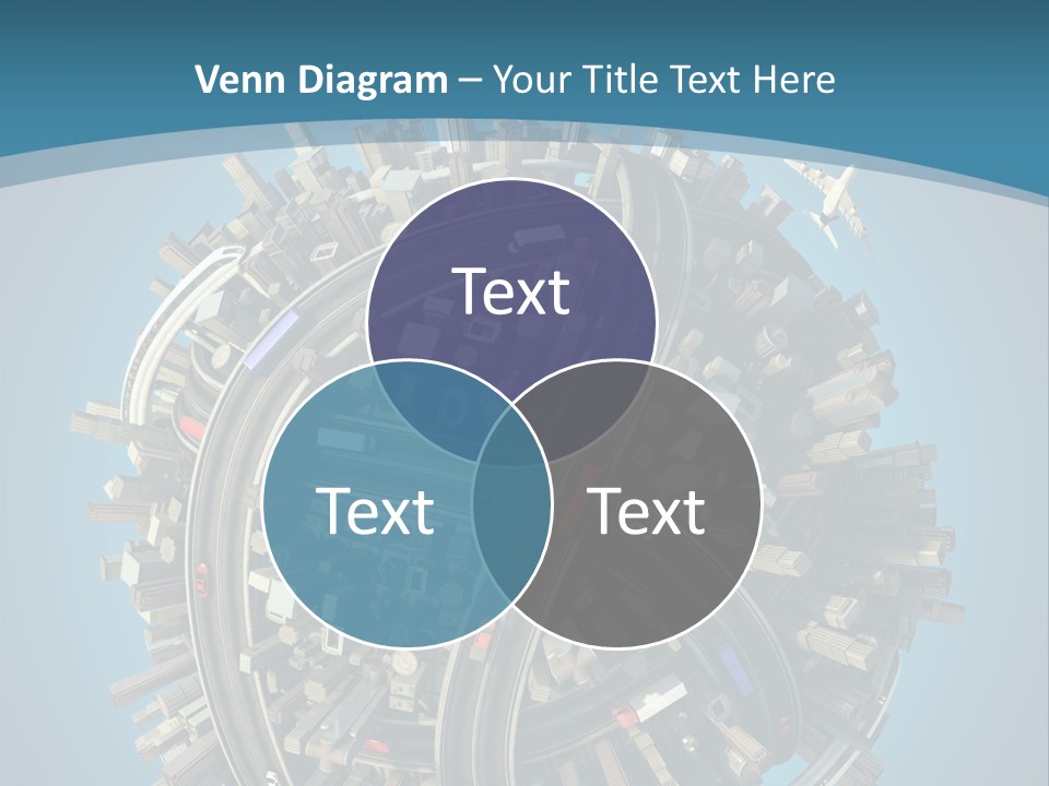 Cartoon Chaotic City PowerPoint Template