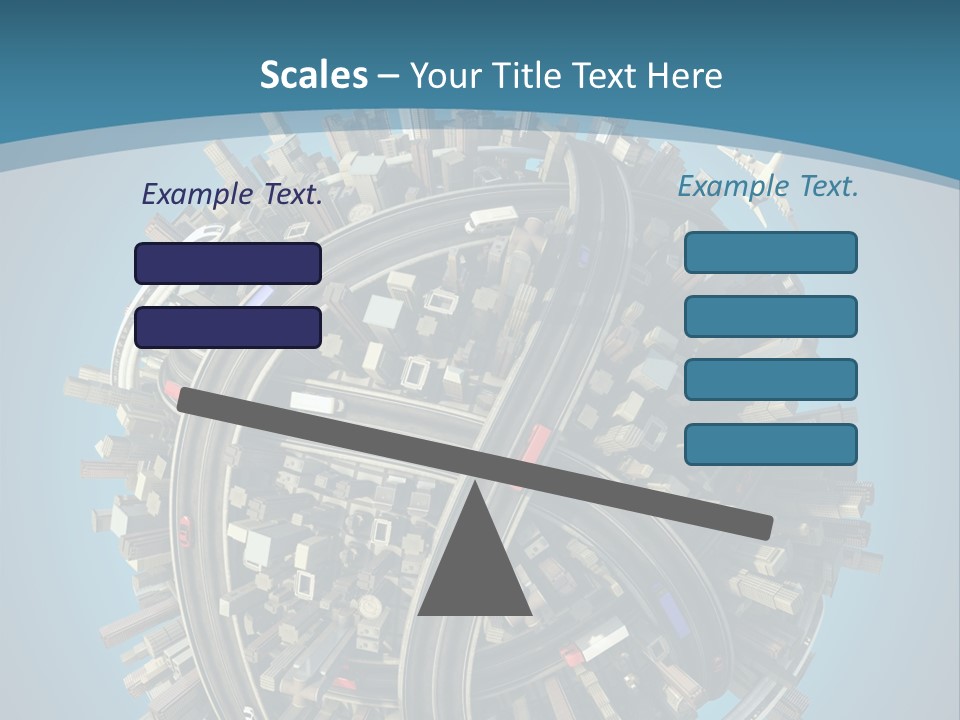Cartoon Chaotic City PowerPoint Template