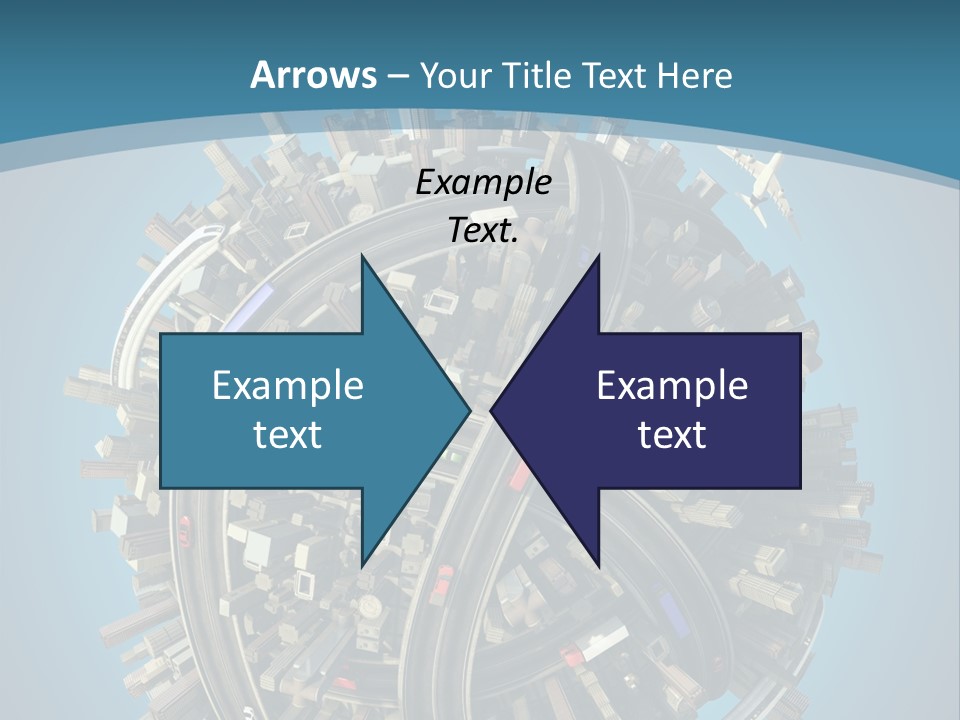 Cartoon Chaotic City PowerPoint Template