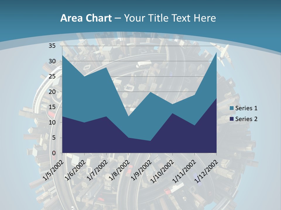 Cartoon Chaotic City PowerPoint Template