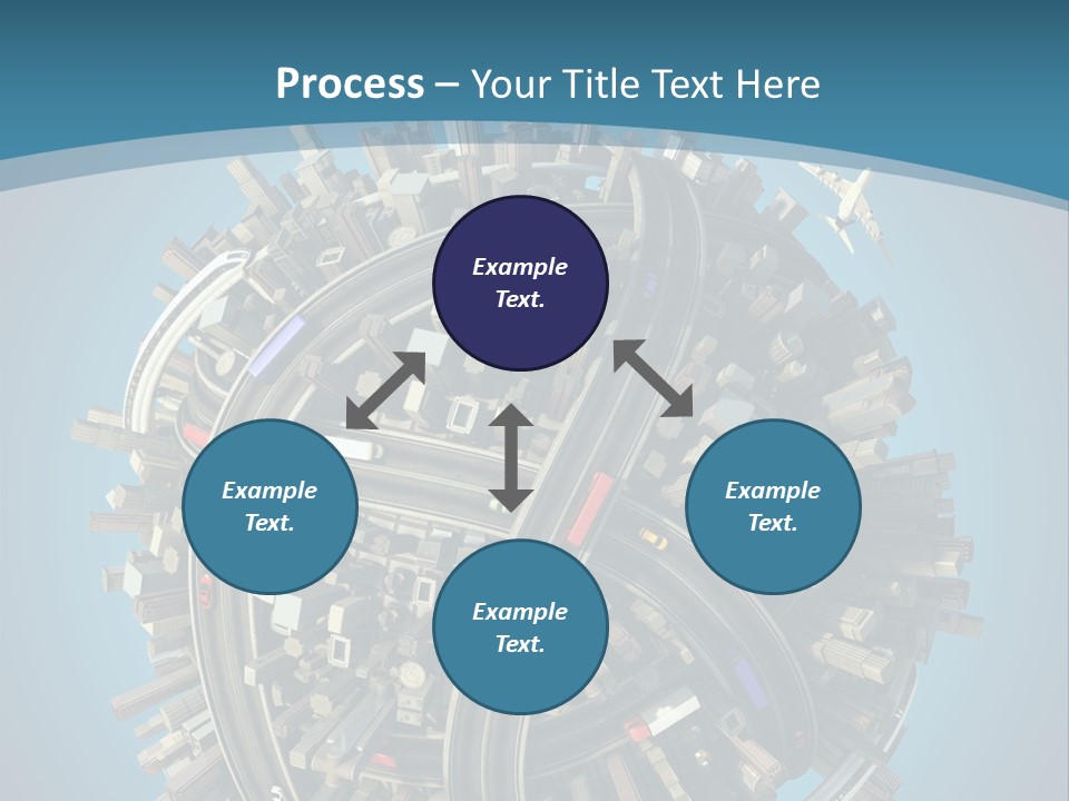 Cartoon Chaotic City PowerPoint Template