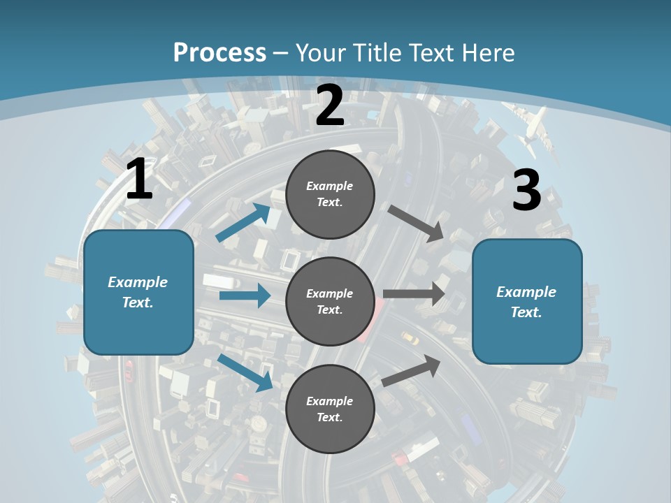 Cartoon Chaotic City PowerPoint Template