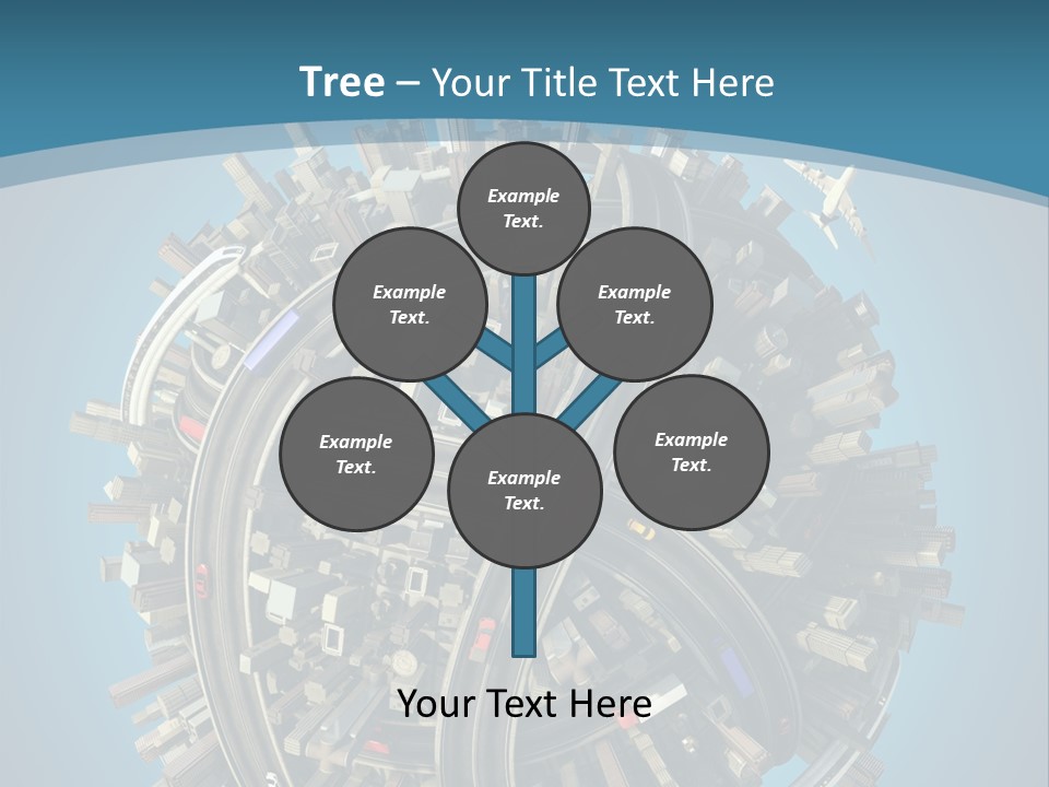 Cartoon Chaotic City PowerPoint Template