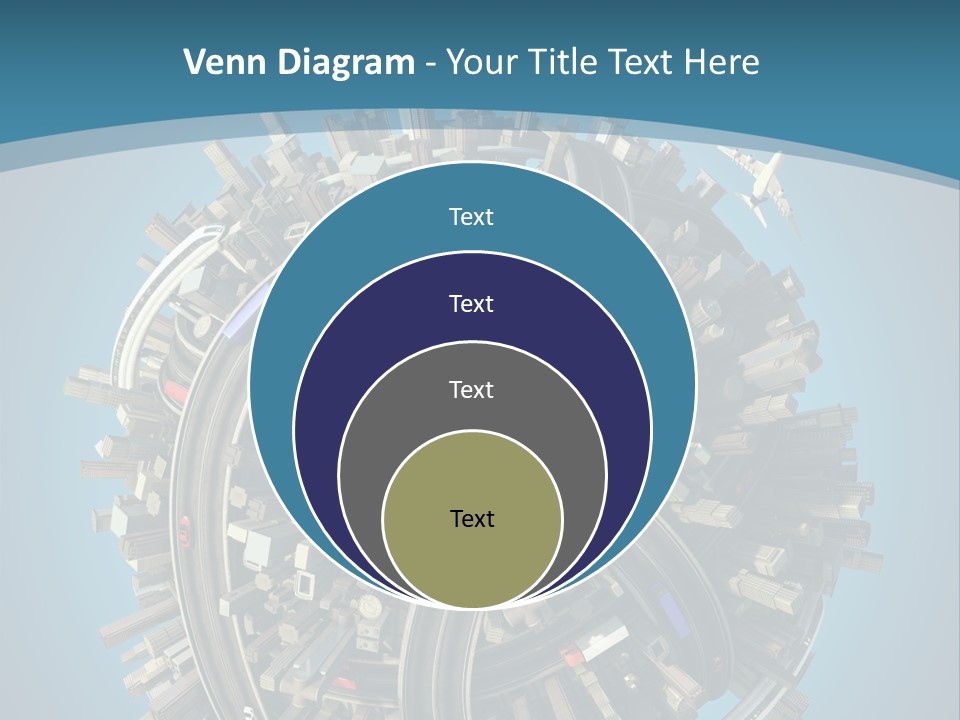Cartoon Chaotic City PowerPoint Template