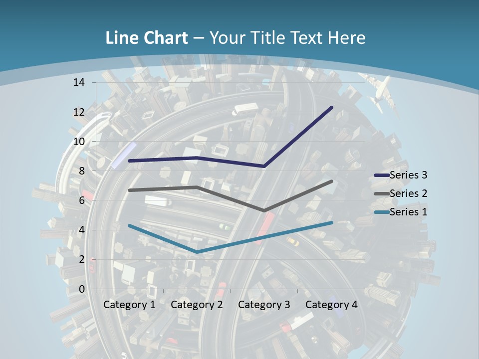 Cartoon Chaotic City PowerPoint Template