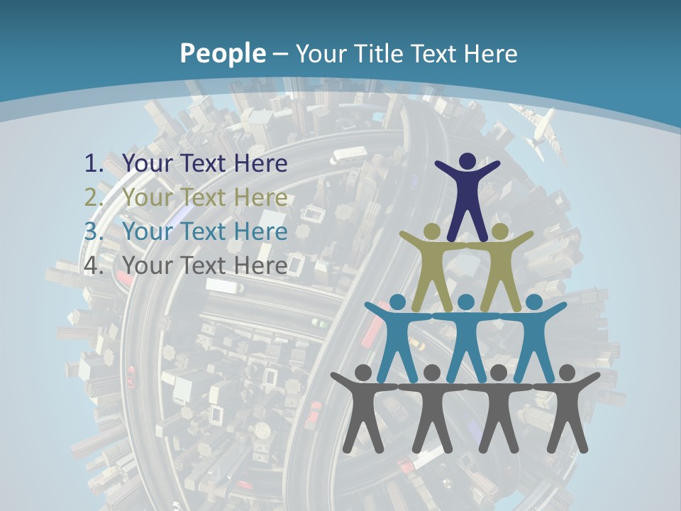 Cartoon Chaotic City PowerPoint Template