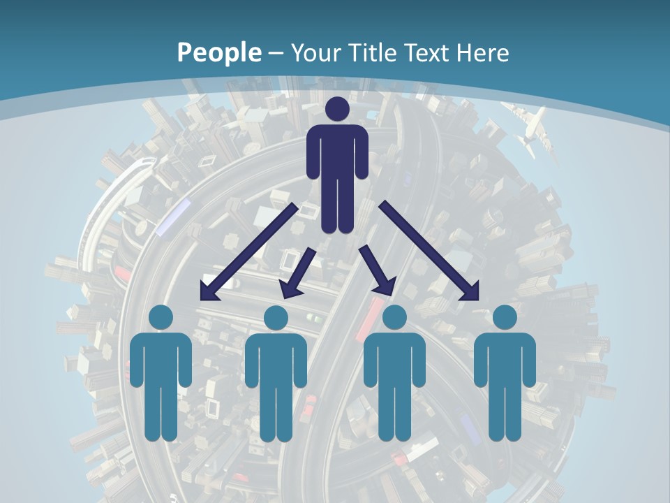 Cartoon Chaotic City PowerPoint Template