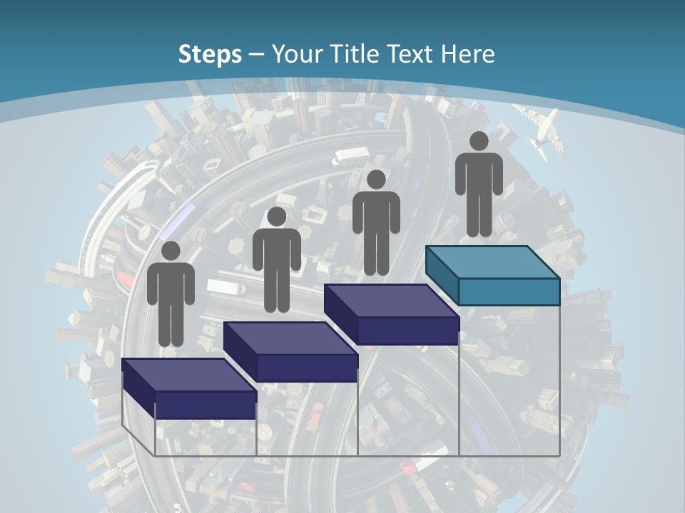 Cartoon Chaotic City PowerPoint Template