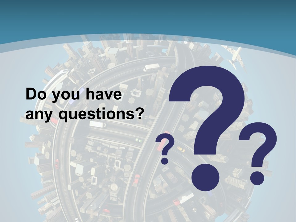 Cartoon Chaotic City PowerPoint Template